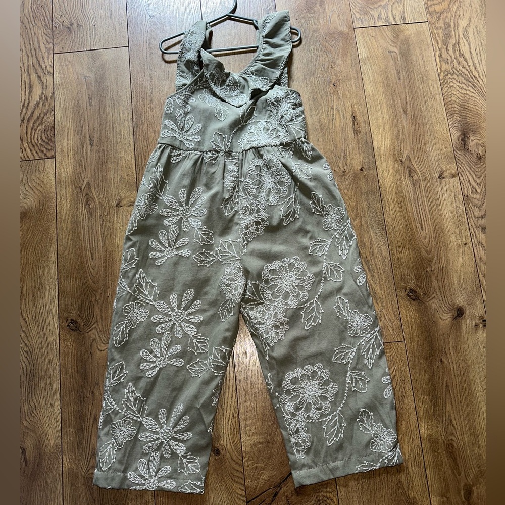 Zara Floral Embroidered Jumpsuit